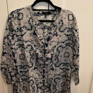 Theory Paisley Print Top